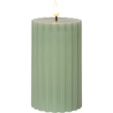 LED Pillar Candle Flamme Stripe