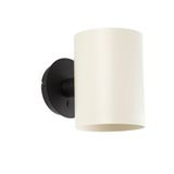 GUADALUPE BLACK WALL LAMP BEIGE LAMPSHADE