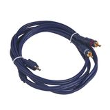 Stereo 3.5mm male to 2 RCA male Y cable 2 meters