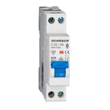 Miniature Circuit Breaker (MCB) AMPARO 4.5kA, C 20A, 1+N,1MW