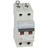 DX³6000 10kA high inlet and low outlet 2P screw circuit breaker 230V~ to 400V~ - 32A - curve C - 2 modules