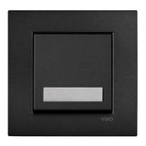 Novella-Trenda Black Illuminated Labeled Buzzer Switch