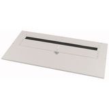 Bottom-/top plate, split, IP30, for WxD=1350x800mm, grey