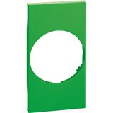 L.NOW - FR/GER SOCKET 10/16A COVER 2M GREEN
