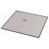 Floor plate, aluminum, WxD = 600 x 600 mm