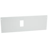 Metal faceplate XL³ 800/4000 - DPX³ 250 horizontal - screws - 24 mod