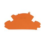 End plate 1.5 mm thick with lock-out seal option orange