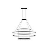 Pendant Circular Inward 4 Rings (ø1200 ø2000 ø2000 ø1200) LED 336.6W 11552lm 2700K White