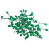 Ferrules Starfix - simples individuals - cross section 0.34 mm² - green