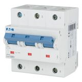 Miniature circuit breaker (MCB), 20A, 3p, D-Char, AC