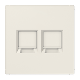 Centre plate for MJ f. 2 sockets LS1969-25WE