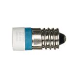 LED lamp E 10 AC/DC 230V bl