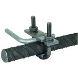 U-bolt clamp St/bare f. D 16-48mm f. Rd 10mm a. Fl 30-40mm