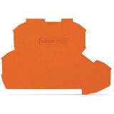End plate 0.7 mm thick orange