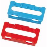 Terminal support cover set, KL4, blue