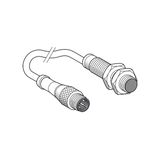 Inductive sensor XS1 M12 - L60mm - brass - Sn2mm - 12..24VDC - M12