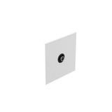 Art d'Arnould - 1 gang television socket single male socket Epure - Satin White