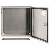 Wall enclosure with mounting plate, HxWxD=400x400x150mm