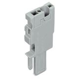 Start module for 1-conductor female connector CAGE CLAMP® 4 mm² gray