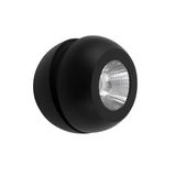 Sandy Black Aluminium  LED 5 Watt 230 Volt  400Lm 3000K IP20  D: 11 H: 9 cm Rotating & Adjustable