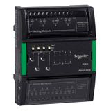 SpaceLogic Controller I/O module, 8 universal inputs, 4 digital Form C outputs With hand control/override switches