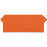 End and intermediate plate 2.5 mm thick orange