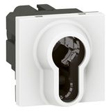 Key switch Mosaic-2-position-to be equipped with european key barrel-2 mod-white