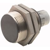 Proximity switch, E57 Premium+ Short-Series, 1 N/O, 2-wire, 40 - 250 V AC, 20 - 250 V DC, M30 x 1.5 mm, Sn= 10 mm, Flush, NPN/PNP, Stainless steel, Pl