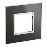 Arteor Surround Plate 2 Module Square Reflective Black