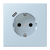 SCHUKO socket with USB type C LC32022 LC1520-18C208