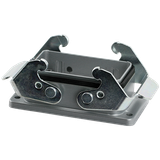 B10 Bulkhead mounted h., IP67 Double locking lever m.