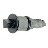 Metal rebate lock - 6.5 mm male triangle - metal