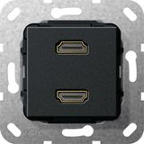 HDMI 2-g G-Ch Insert black m