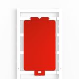 Device marking, Self-adhesive, 85 mm, Polyamide 66, red