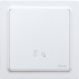 Wireless humidity temperature sensor in E-Design55, polar white glossy