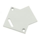 Profile end cap TBE square with longhole incl. screws