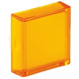800B 16 mm Push-Button Yellow Lens Cap - Square