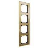 Real glass frame 4x gold M-Plan