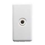 CABLE OUTLET 1 GANG - DIAMETER 4 AND 8 mm - 1 MODULE - SYSTEM WHITE