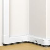 Snap-on trunking - 1 compartment - 50x80 - with cover 45 mm - 2 m - white