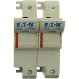 Fuse-holder, low voltage, 125 A, AC 690 V, 22 x 58 mm, 1P + neutral, IEC, UL