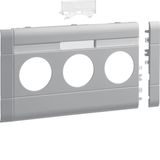 Frontplate 3-gang socket BR 120 LF lg