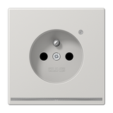 Socket Fren/Belg syst. LED pilot light LS1520F-OLGLNW