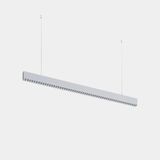 Lineal lighting system Infinite Slim Continuidad Pendant 1120mm 28.7 3000K CRI 90 ON-OFF Brushed anodise IP40 2949lm