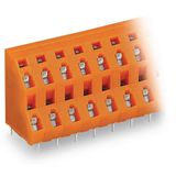 Double-deck PCB terminal block 2.5 mm² Pin spacing 7.62 mm orange