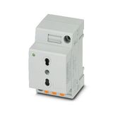 Socket outlet for distribution board Phoenix Contact EO-L/PT/SH/LED 250V 16A AC