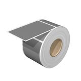 Device marking, Self-adhesive, halogen-free, 85 mm, Polyester, grey