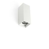 KOV WHITE SQUARE WALL L. LED 2x6W 2700K 23°/34°