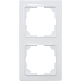Double universal frames in E-Design55, polar white glossy
