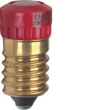 LED lamp E14, light control, red